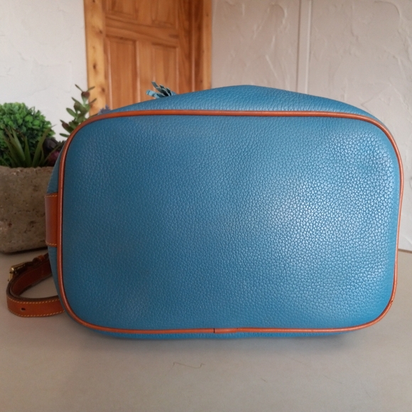 Dooney & Bourke X-Large Vintage Drawstring Bag, AWL, Mediterranean Blue - Picture 5 of 10